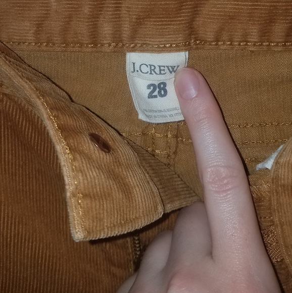 *altered* J. Crew corduroy pants - Picture 4 of 4